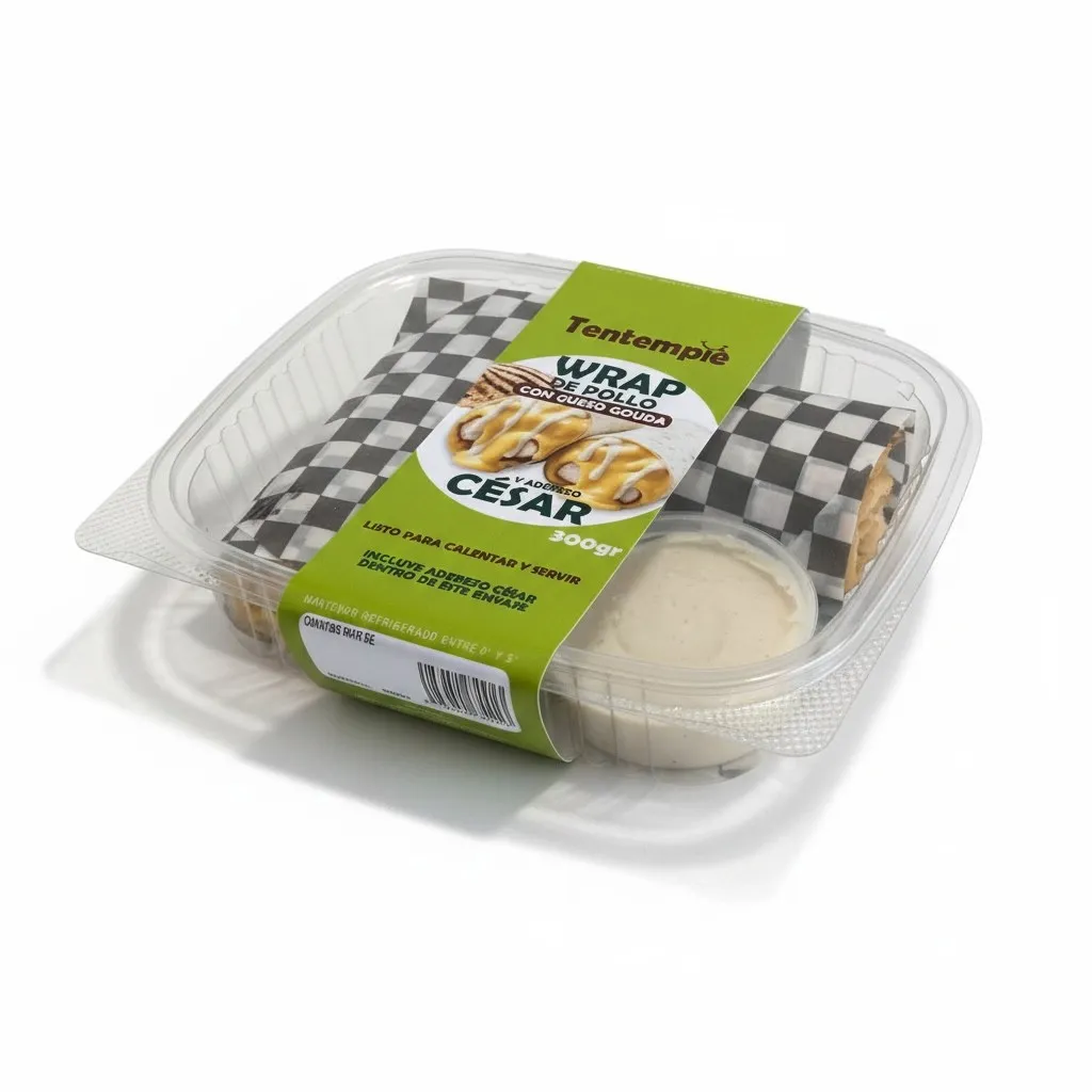 WRAP DE POLLO CON ADEREZO CÉSAR 300gr