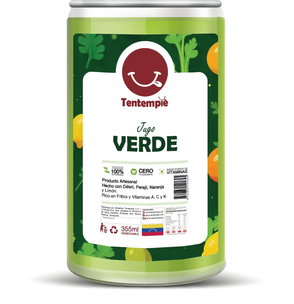 JUGO VERDE NATURAL SIN AZÚCAR LATA PET 330ml